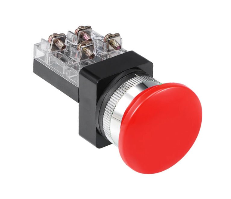 Momentum D30 Buton Mantar NO+NC Kırmızı MBW-81450