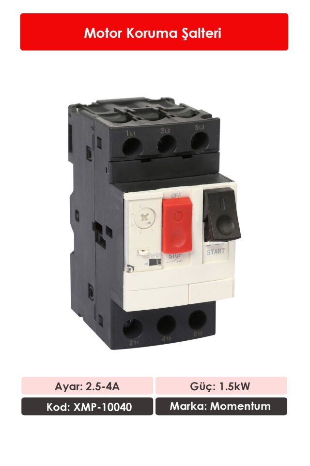 Momentum Motor Koruma Şalteri 2.5-4A XMP-10040
