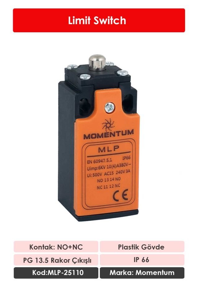 Momentum Limit Switch Dikey Pim Kısa MLP-25110