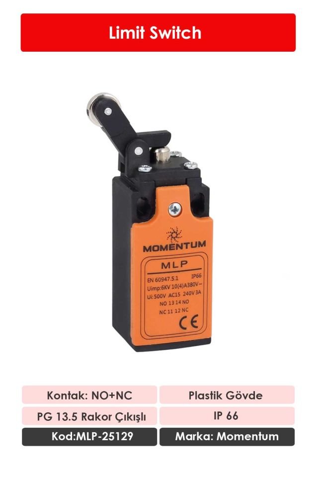 Momentum Limit Switch Ters Kol Makaralı MLP-25129