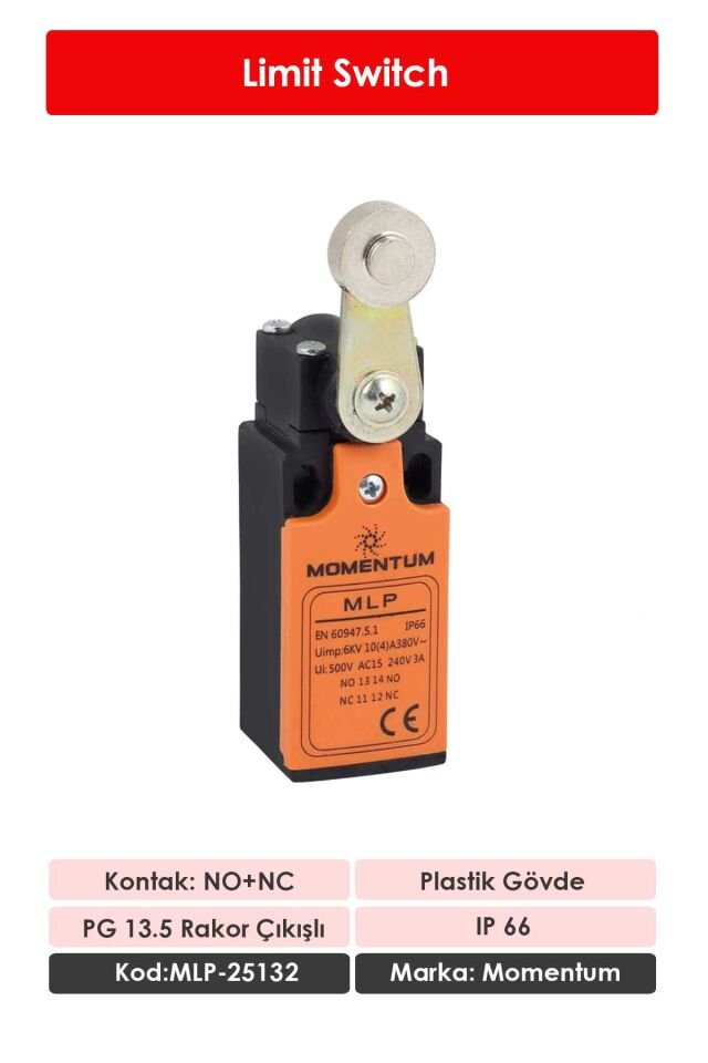 Momentum Limit Switch Sabit Makaralı MLP-25132
