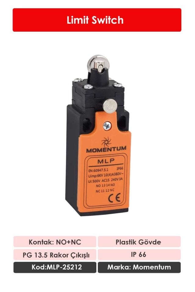 Momentum Limit Switch Resetli Makaralı MLP-25212