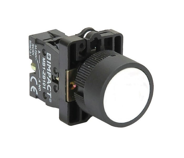 Impact 22mm Yaylı Buton Beyaz NO MB3-EA110