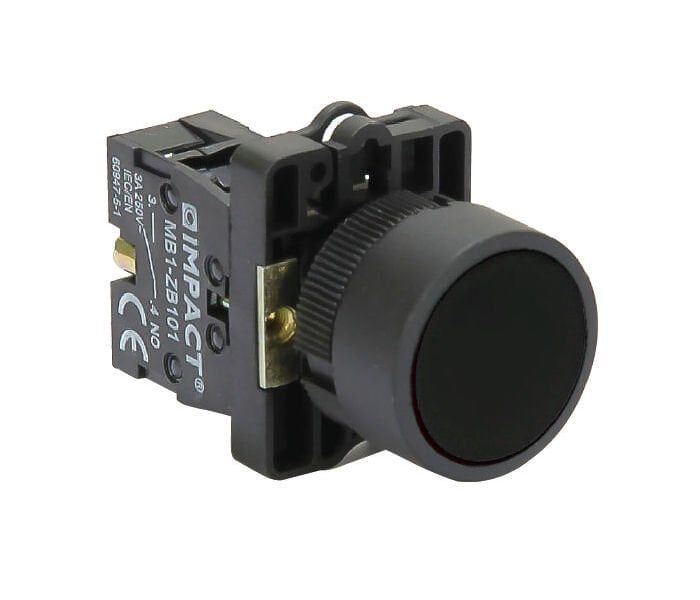 Impact 22mm Yaylı Buton Siyah NO MB3-EA210