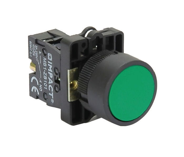 Impact 22mm Yaylı Buton Yeşil NO MB3-EA310