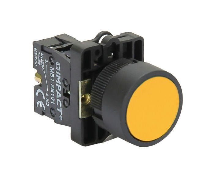 Impact 22mm Yaylı Buton Sarı NO MB3-EA510