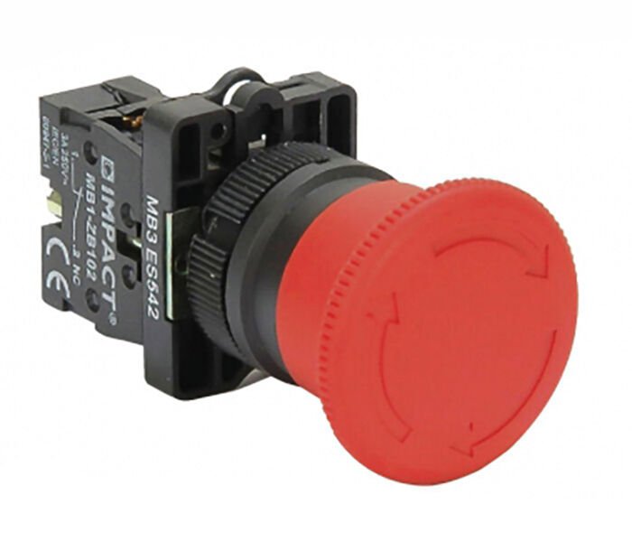 Impact 22mm Acil Stop Butonu Kırmızı NC MB3-ES542