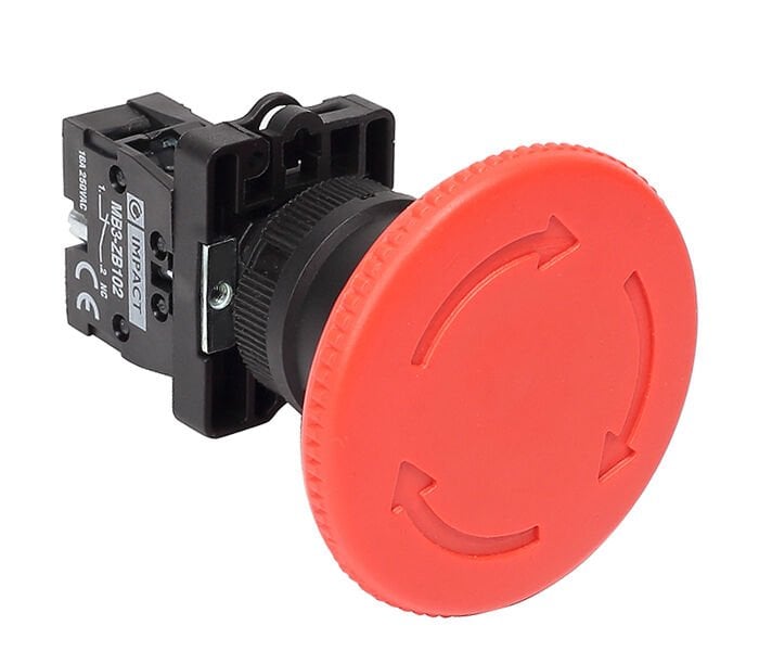 Impact 22mm Acil Stop Butonu Kırmızı NC MB3-ES642