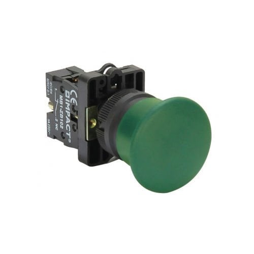 Impact 22mm Mantar Buton Yeşil NO MB3-EC310