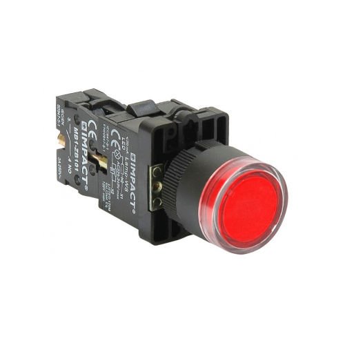 Impact 22mm Ledli Buton Kırmızı NC MB3-EW742