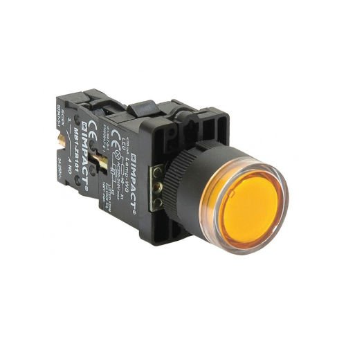 Impact 22mm Ledli Buton Sarı NO MB3-EW751