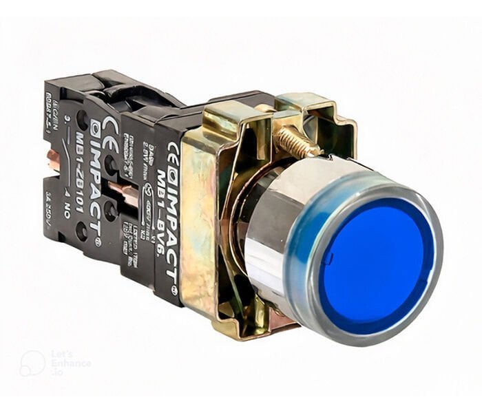 Impact 22mm Ledli Buton Mavi NO MB3-EW761