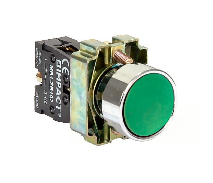 Impact 22mm Yaylı Buton Yeşil NO MB3-BA310