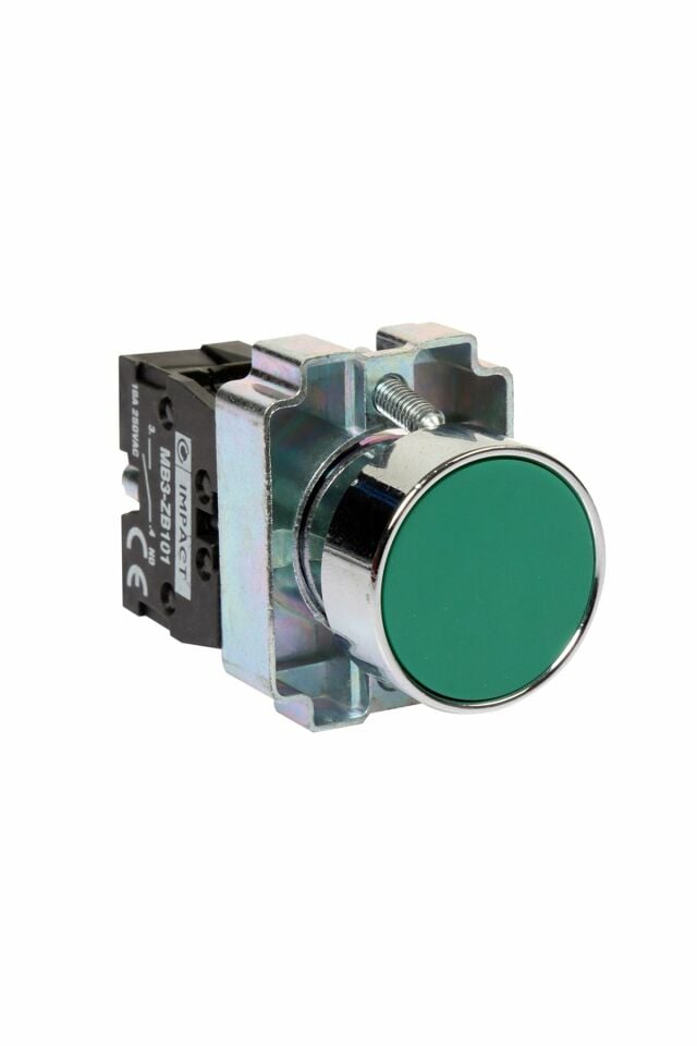 Impact 22mm Yaylı Buton Yeşil NO MB3-BA310