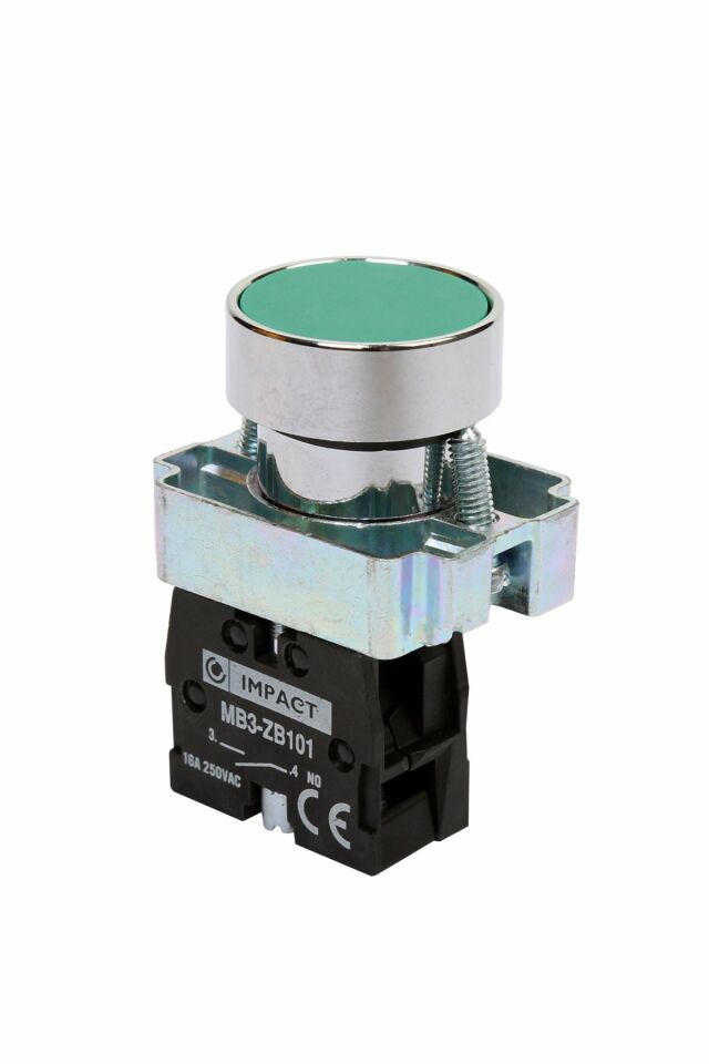 Impact 22mm Yaylı Buton Yeşil NO MB3-BA310