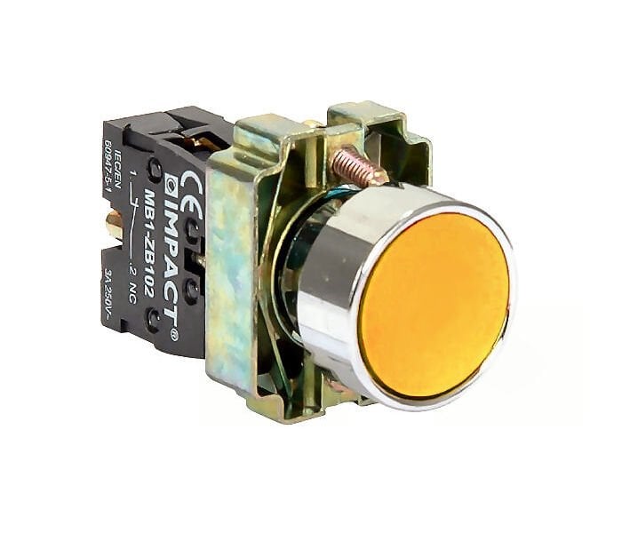 Impact 22mm Yaylı Buton Sarı NO MB3-BA510