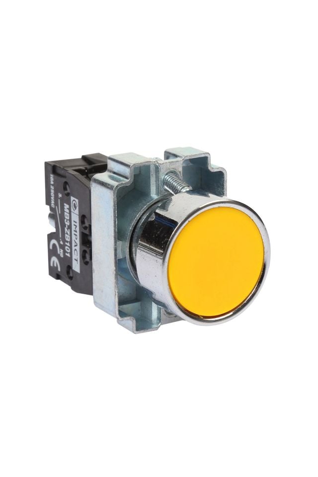 Impact 22mm Yaylı Buton Sarı NO MB3-BA510
