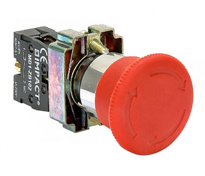 Impact 22mm Acil Stop Butonu NC MB3-BS542