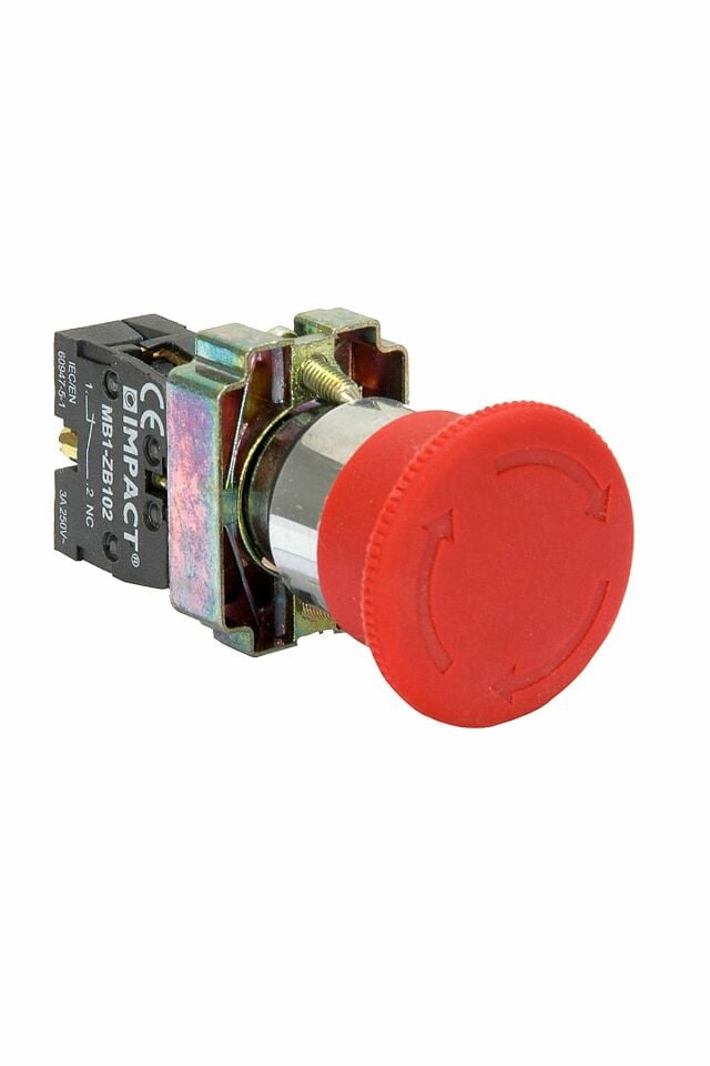 Impact 22mm Acil Stop Butonu NC MB3-BS542