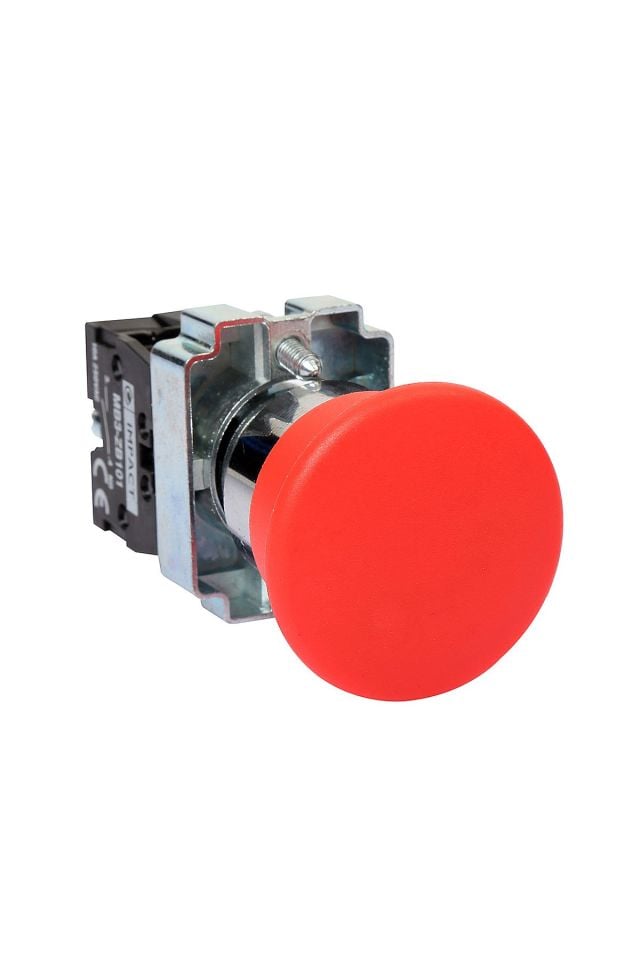 Impact 22mm Mantar Buton Kırmızı NC MB3-BC420