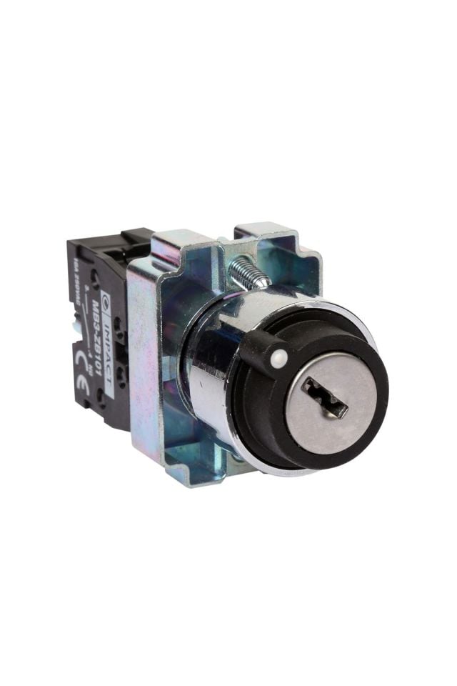 Impact 22mm Anahtarlı Buton 0-1 NO MB3-BG210