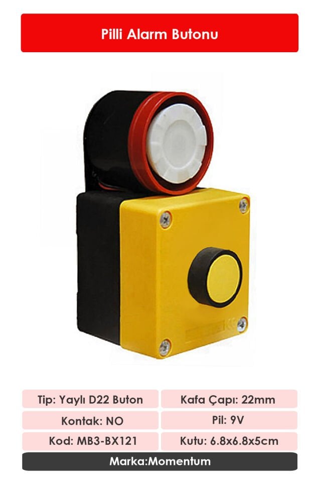 Impact Kutulu Pilli Alarm MB3-BX121