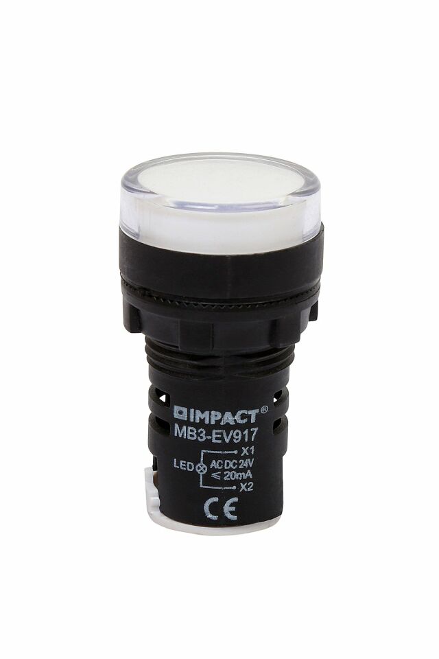 Momentum 22mm Led Sinyal Lambası 230VAC Beyaz MB3-EV916