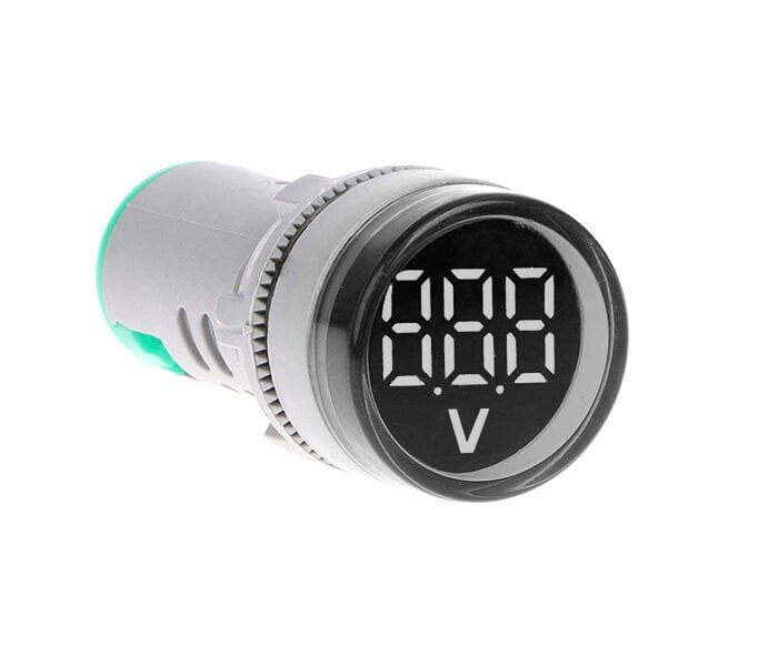 Momentum 22m Voltmetre Sinyal Lambası 12-500VAC Beyaz MB3-EV516