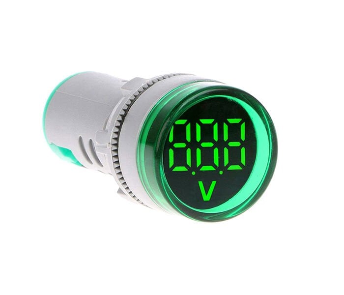 Momentum 22mm Voltmetre Sinyal Lambası 12-500VAC Yeşil MB3-EV536