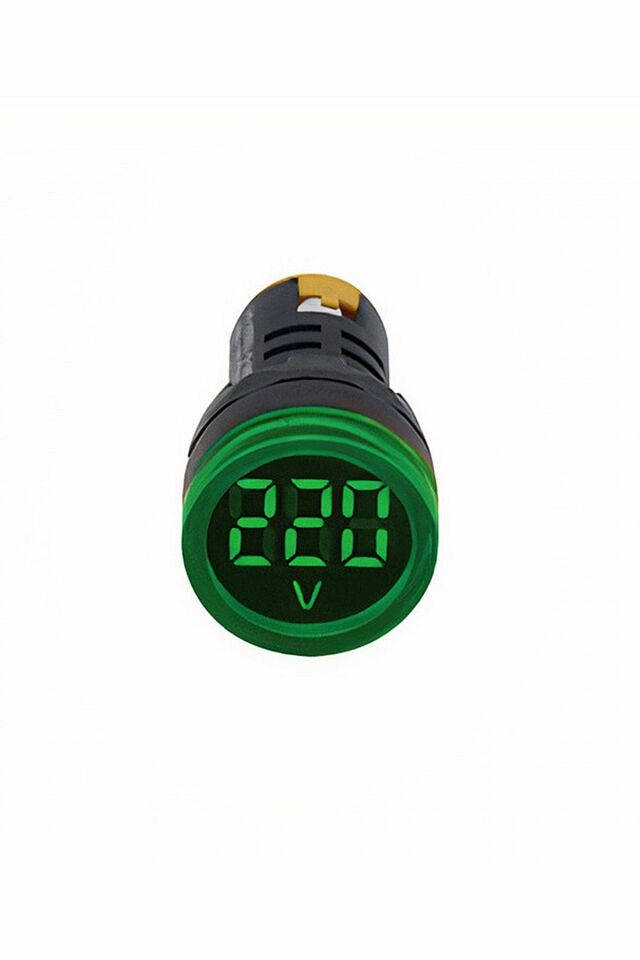 Momentum 22mm Voltmetre Sinyal Lambası 12-500VAC Yeşil MB3-EV536
