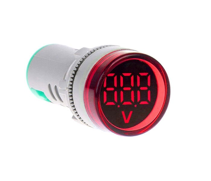 Momentum 22mm Voltmetre Sinyal Lambası 12-500VAC Kırmz. MB3-EV546