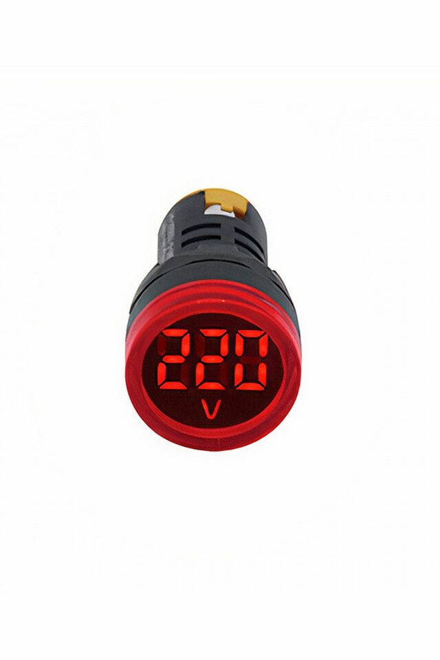Momentum 22mm Voltmetre Sinyal Lambası 12-500VAC Kırmz. MB3-EV546