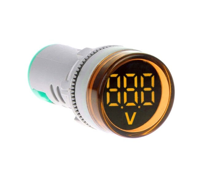 Momentum 22mm Voltmetre Sinyal Lambası 12-500VAC Sarı MB3-EV556