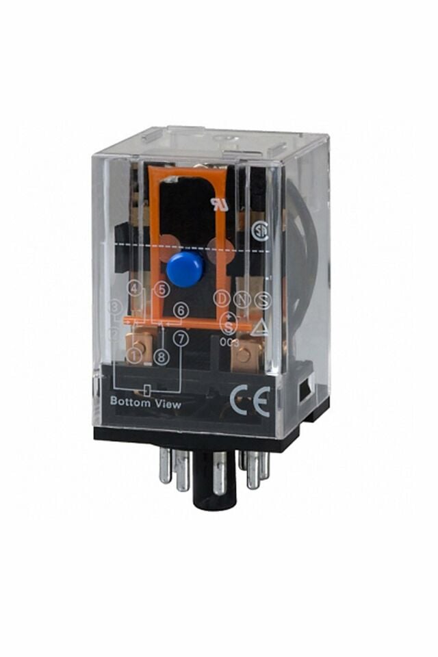Momentum Röle 2 Kontak 8 Pin 10A Bobin:24VAC MRL-62002