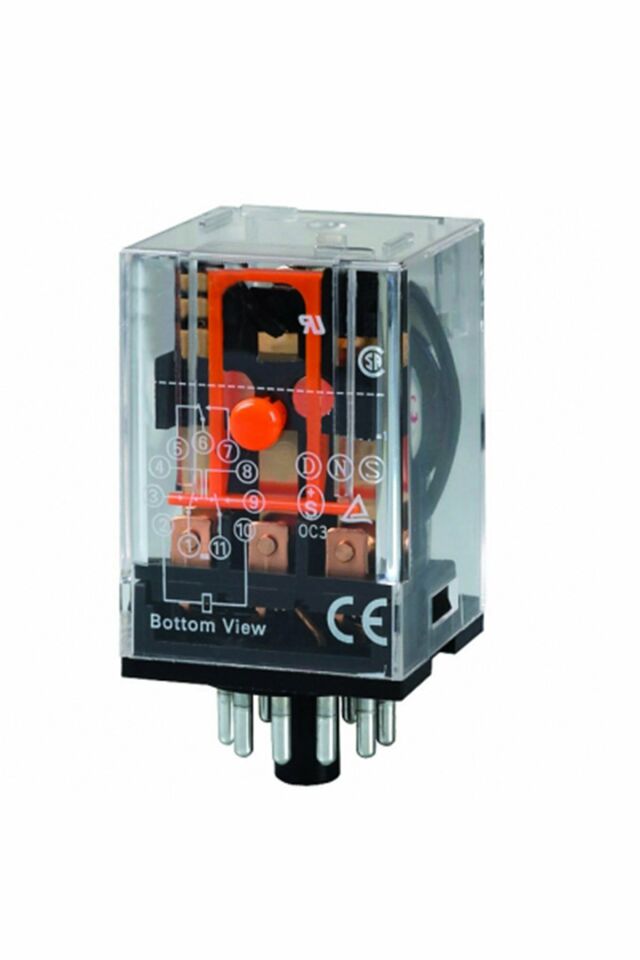 Momentum Röle 3 Kontak 11 Pin 10A Bobin:12VDC MRL-63006