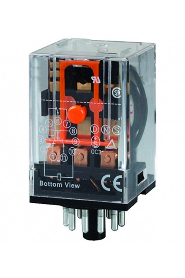Momentum Röle 3 Kontak 11 Pin 10A Bobin:24VDC MRL-63007