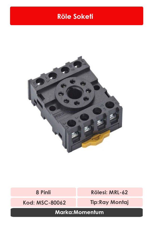 Momentum Röle Soketi 8 Pin MSC-80062