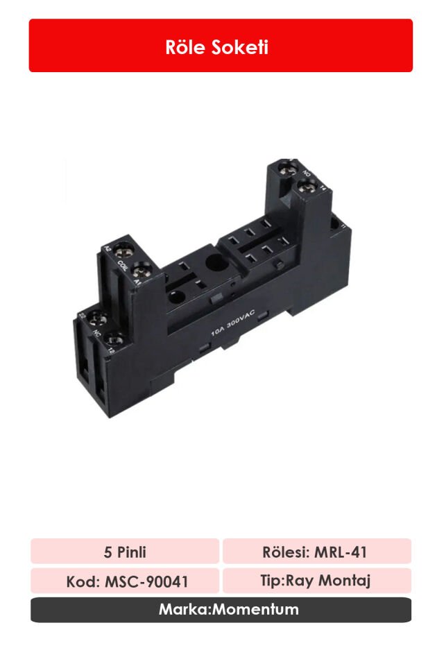 Momentum Röle Soketi 5 Pin MSC-90041