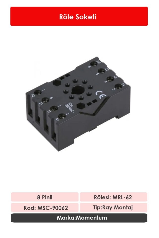 Momentum Röle Soketi 8 Pin MSC-90062