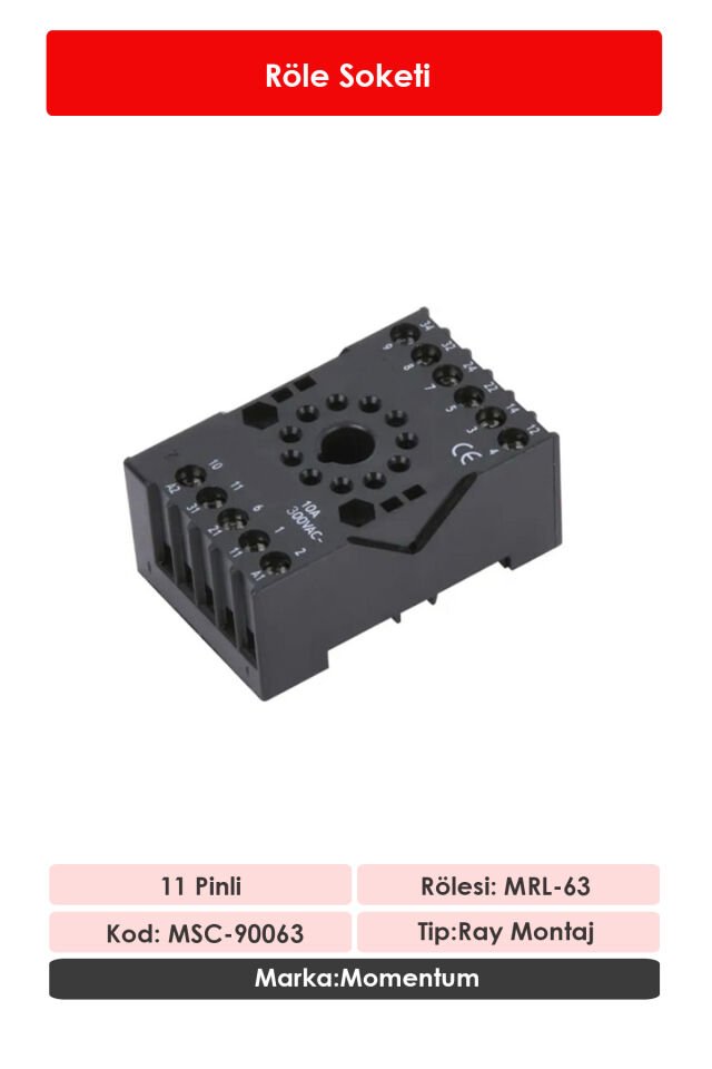 Momentum Röle Soketi 11 Pin MSC-90063
