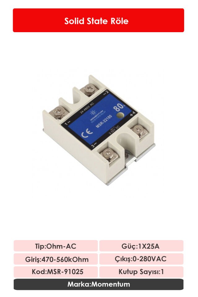 Momentum Solid State Röle Ohm-AC 1x25A MSR-91025