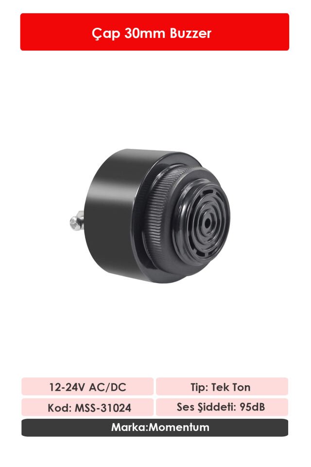 Momentum 30mm Buzzer Tek Ton 24VAC/DC MSS-31024
