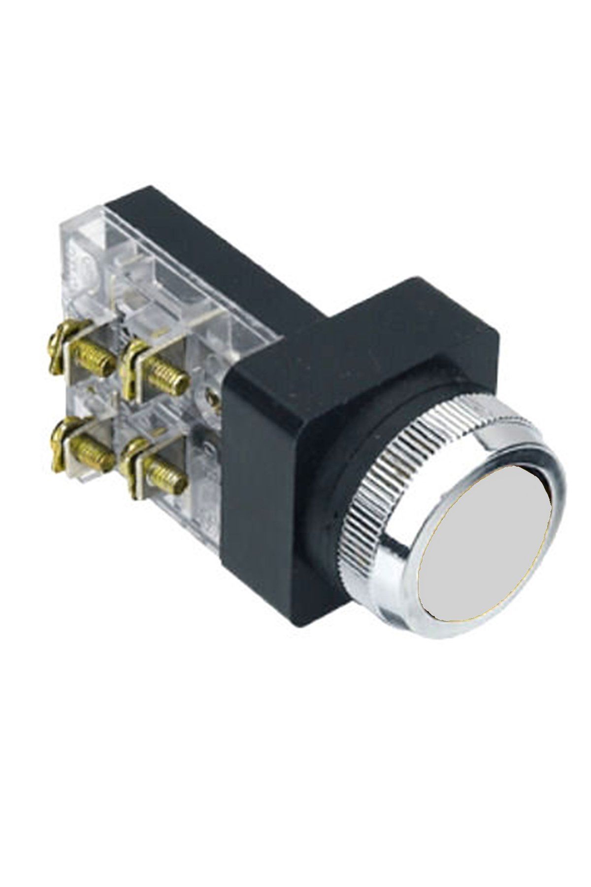 Momentum D30 Buton Çıkık Yaylı NO+NC Beyaz MBW-31150
