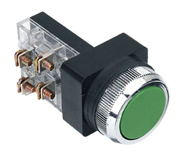 Momentum D30 Buton Çıkık Yaylı NO+NC Yeşil MBW-31350
