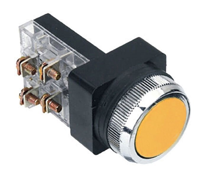 Momentum D30 Buton Çıkık Yaylı NO+NC Sarı MBW-31550