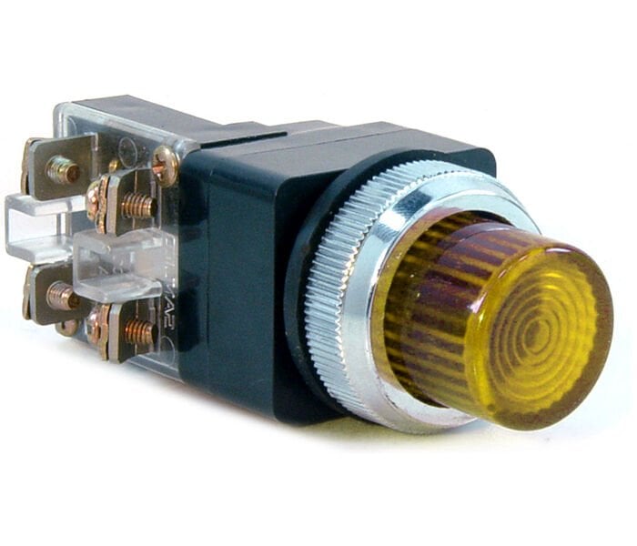 Momentum D30 Buton Işıklı NO+NC Sarı MBW-51550