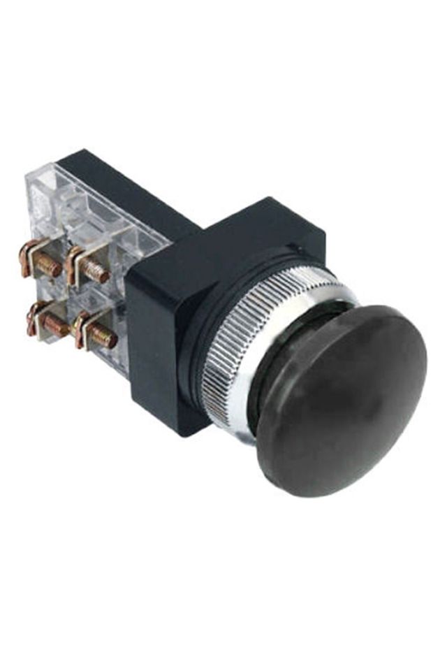 Momentum D30 Buton Mantar NO+NC Siyah MBW-81250