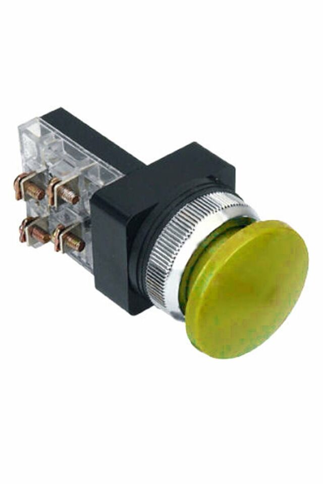 Momentum D30 Buton Mantar NO+NC Sarı MBW-81550