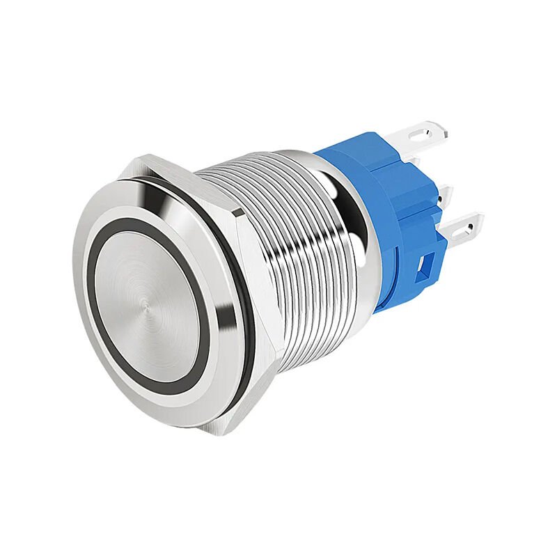 Momentum D19 Metal Buton Led 24V Yaylı Sarı MBJ-19575