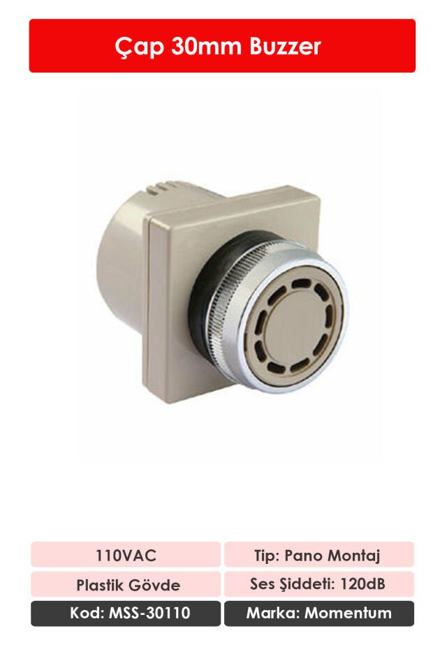 Momentum D30 Buzzer 110VAC MSS-30110